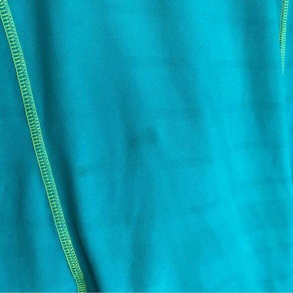 Kirkland Women's Size M Hooded Pullover Top Hiking Active Teal Blue Zip Pockets - Picture 14 of 16